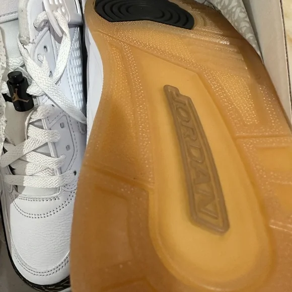Nike Air Jordan Spizike Low White Gold Mens US Size 8.5 Women 10 Shoes New
